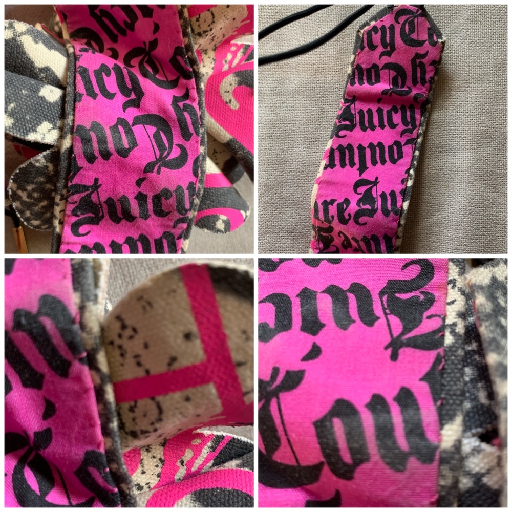 🖤💗 Y2K Juicy Couture Bow Headband Snakeskin - Picture 8 of 16